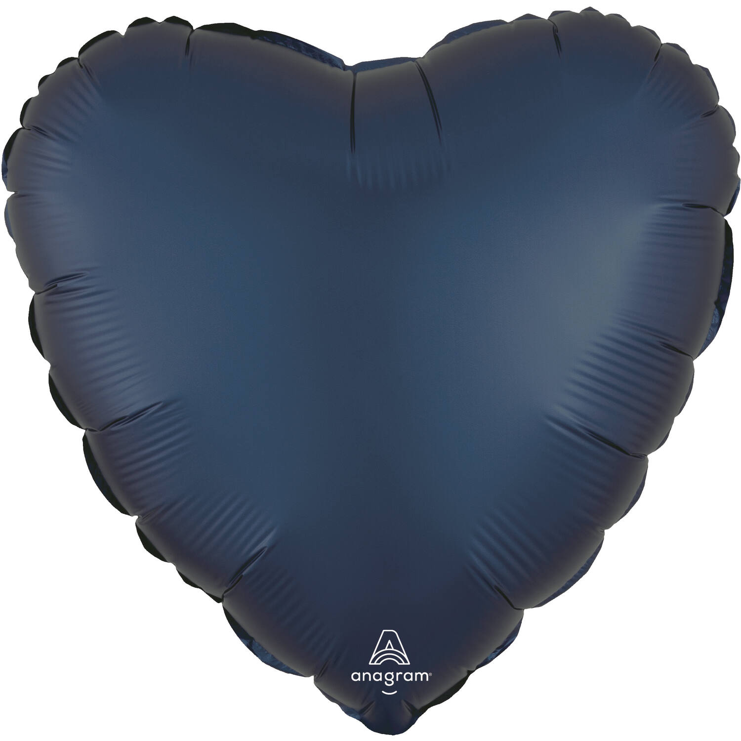 Foil Balloon - Shape - Heart - Satin True Navy - 45 cm